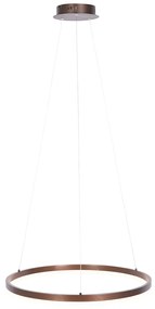 Lampada a sospensione bronzo scuro 60 cm incl. LED dimmerabile a 3 livelli - Anello