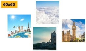 Set di quadri – Viaggio a Londra