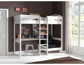 Poltrona per bambini bianca/nera Pino - Vipack