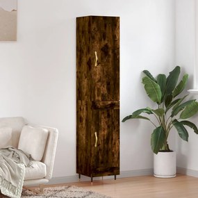 Credenza Rovere Fumo 34,5x34x180 Cm İn Legno Multistrato /