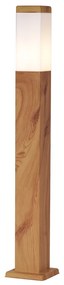 Lampada da terra moderna da esterno in acciaio con stampa legno 80cm IP44 - Malois
