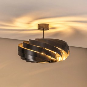 Plafoniera soffitto Vento Euluna, dimmerabile, Nero, Soggiorno / Sala da pranzo, Metallo, Moderno, Plafoniera