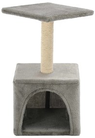 Albero per gatti con tiragraffi in sisal 55 cm grigio