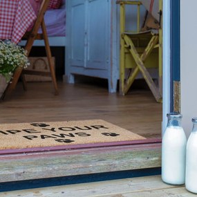 Zerbino in cocco 40x60 cm Wipe Your Paws - Artsy Doormats