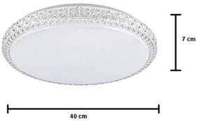 Lampada da soffitto LED dimmerabile IRINA LED/48W/230V con telecomando