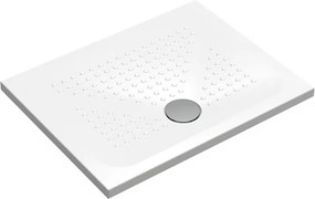 Piatto doccia in ceramica PUNTO bianco L 90 x L 70 x H 3.5 cm lucido