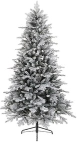 Albero di Natale artificiale Cervino Frost verde H 210 cm x Ø 127 cm