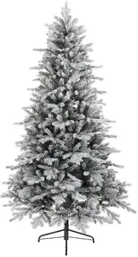 Albero di Natale artificiale innevato Cervino Frost verde H 210 cm x Ø 127 cm