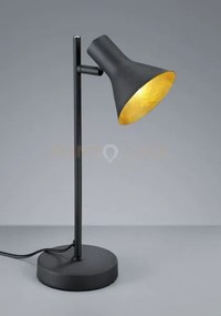 Nina lampada studio attacco e14 diffusore metallo nero + oro h.39cm