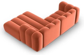 Divano angolare color salmone ad angolo destro Lupine - Micadoni Home
