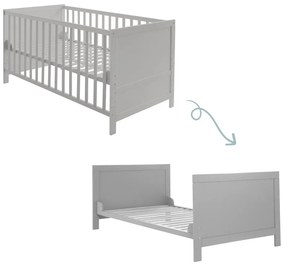 Lettino grigio chiaro 70x140 cm - Roba