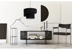 Lampadario su filo LORI 1×E27/60W/230V nero