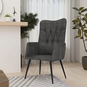 Sedia A Schienale Alto Nera İn Tela /