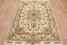 Tabriz Tappeto 220 x 150 (Iran) Annodato A Mano