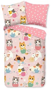 Biancheria da letto per culla in cotone 100x135 cm Cats - Bonami Selection