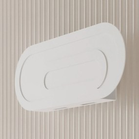 Euluna Elzear applique, ovale, bianco