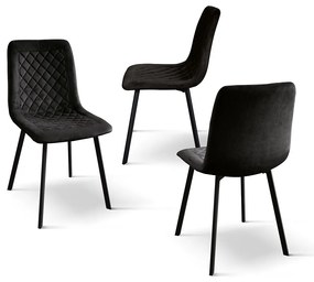 AULENA - sedia di design moderno in velluto