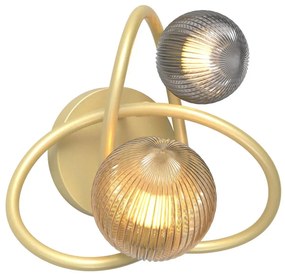 Zuma Line MB4922-2-EGBDN - Applique ARLON 2xG9/3,5W/230V oro