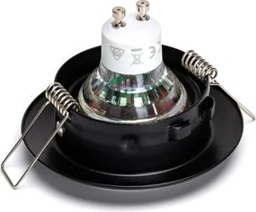 Aigostar - Set di 3 faretti da incasso LED 1x GU10/4,5W/230V 4000K nero