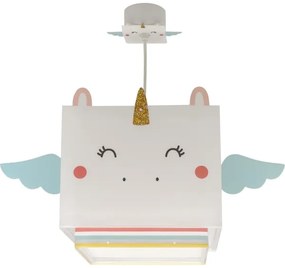 Dalber 64592 - Lampadario per bambini LITTLE UNICORN 1xE27/15W/230V