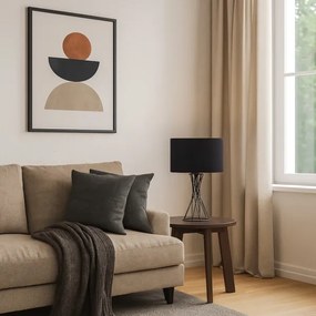 Rabalux 74082 - Lampada da tavolo NIVRA 1xE27/40W/230V nera