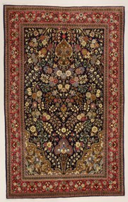 Ghom Tappeto 140 x 220 (Iran) Annodato A Mano