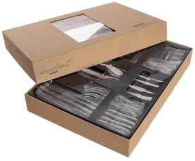 Posate argentate in acciaio inox 24 pz Mirror – Orion