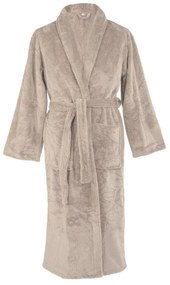 Accappatoio grigio tortora in micropile S/M Pippa – Tiseco Home Studio