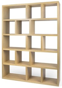 Libreria color legno effetto rovere 150x198 cm Berlin - TemaHome