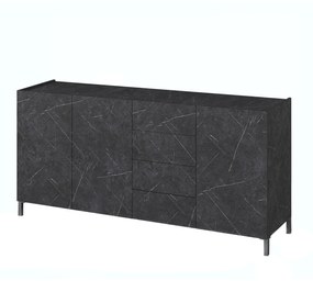 Credenza marmo nero 174x84x40 cm Durham OresteLuchetta