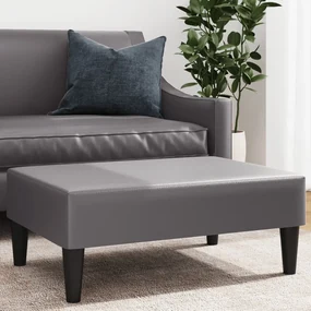 Poggiapiedi Grigio 77x55x31 Cm İn Similpelle /
