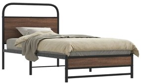 Giroletto Senza Materasso Rovere Marrone 90x200cm İn Truciolato /