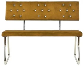 Panca 110 cm in Velluto Marrone