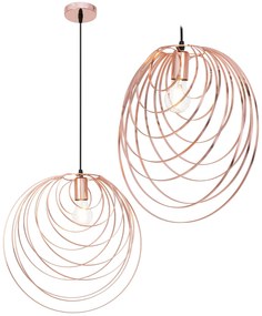 LAMPADA DA SOFFITO GEOMETRICO ROSE GOLD APP427-1CP