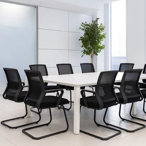 Set 2 Sedie Ufficio Ospiti per Riunioni Conferenza Sala d'attesa Visitatori