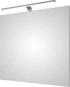Specchio con illuminazione integrata completo di faretto bagno Solitaire H 70 cm bianco