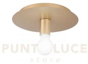 Plafoniera strike oro 1 luce attacco e27 25x25x86cm in metallo