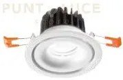 Tresor faretto da incasso led 12w 3000k 895lm ip20 bianco d.10,7cm