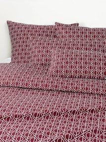 Copripiumino in cotone con stampa geometrica Jella