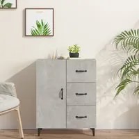 Credenza Grigio Cemento 69,5x34x90 cm in Legno Multistrato cod mxl 21050