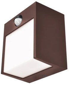 Brilagi-LED Applique da esterno con sensore TERNI LED/12W/230V marrone IP44