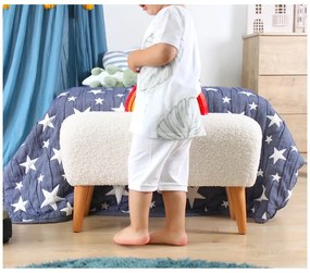 Pouf bianco per bambini Moouv - Artie