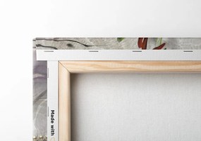 Stampa su tela – Giglio bianco con perle