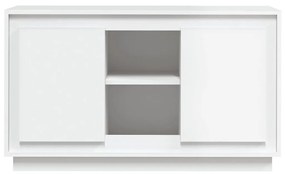 Credenza bianca 102x35x60 cm in legno multistrato