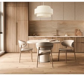 Lampadario a sospensione con cavo BOHO 1xE27/60W/230V Ø 40 cm bianco