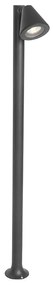 Palo da esterno moderno nero 100 cm IP44 - Ciara