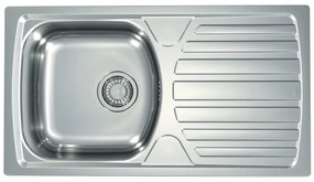 ALVEUS SETA259 - Lavello da cucina BASIC + miscelatore per lavello RIVIERA 14,8 cm satinato/cromo