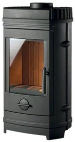 Stufa A Legna In Ghisa Camille 10,4 kW 4 Stelle Caminetti Montegrappa Antracite