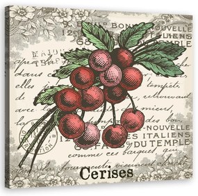 Quadro su tela, Cherry vintage