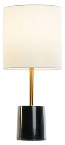 Lampada da tavolo DKD Home Decor Bianco Nero Metallo Marmo 50 W 220 V 20 x 20 x 42 cm